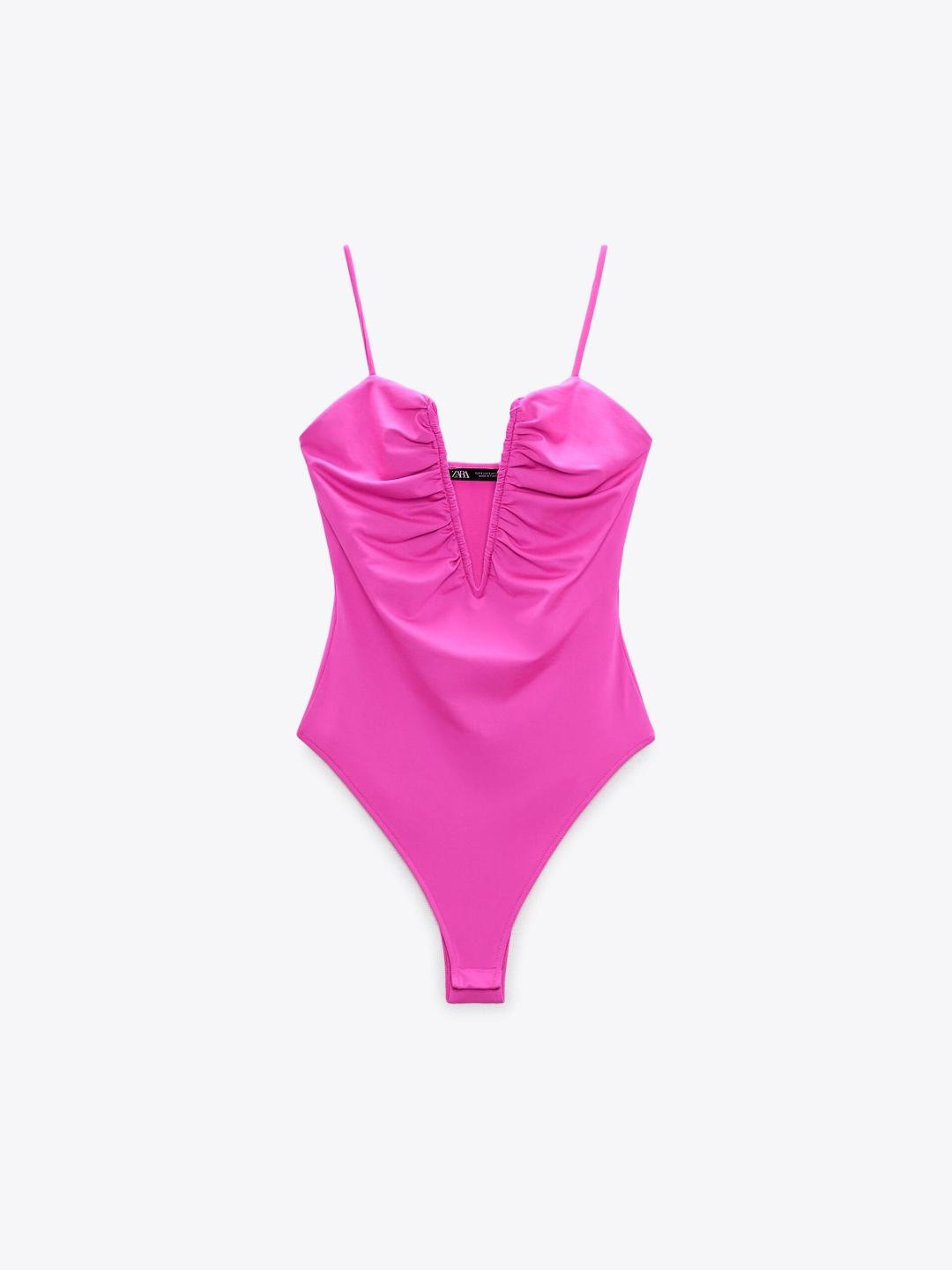 

ZARA Women Purple Bodysuit
