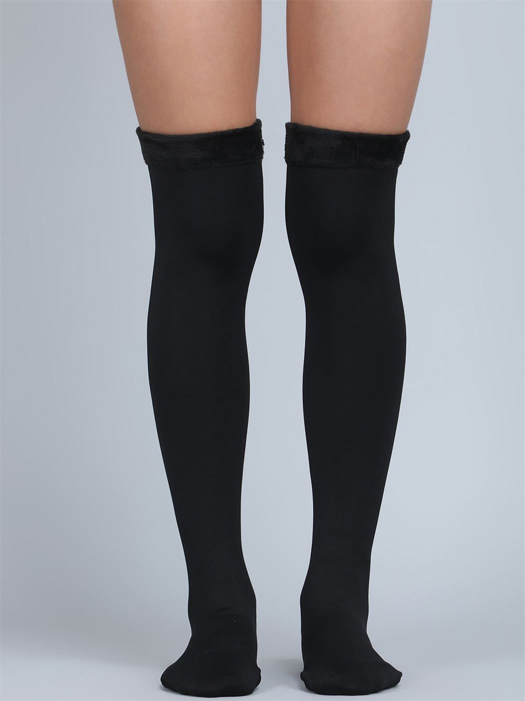 

Klassik Women Above Knee Length Socks, Black