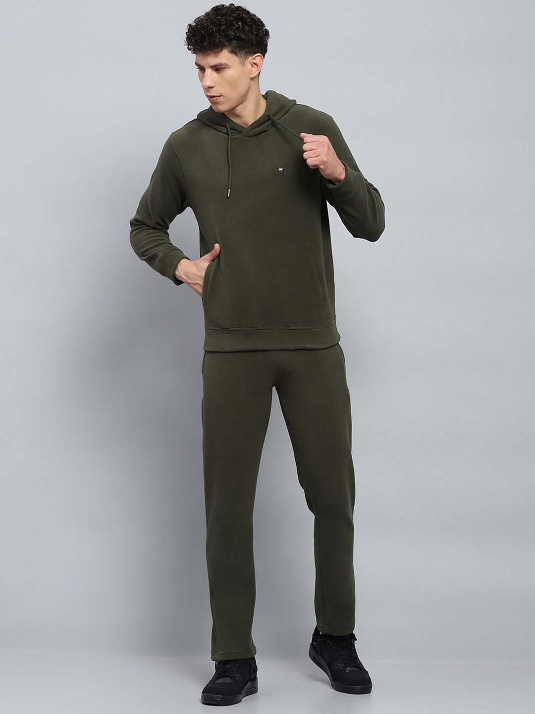 

Monte Carlo Men Hooded Neck Long Sleeves Tracksuits, Green