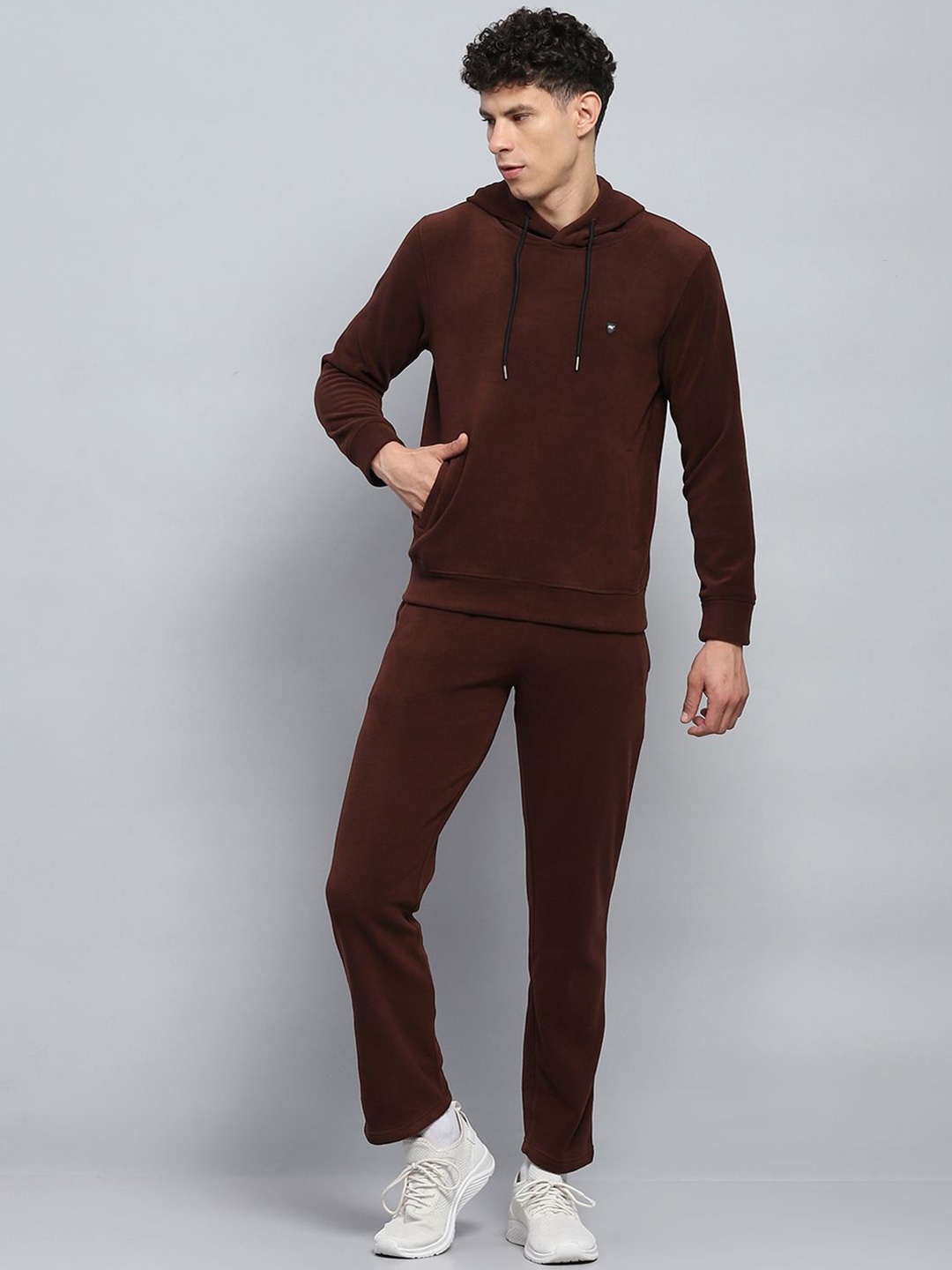 

Monte Carlo Men Long Sleeve Hooded Tracksuits, Brown