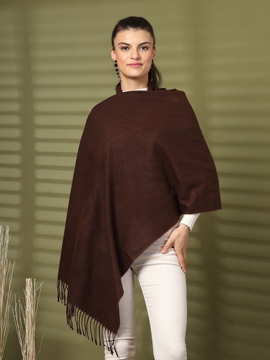 

Mafadeny Women Winter Stylished & Cosy Stole, Brown