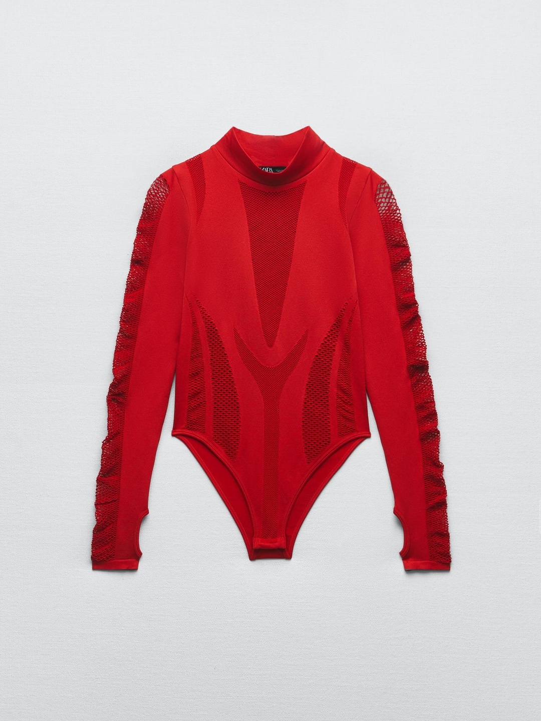 

ZARA Women Red Bodysuit