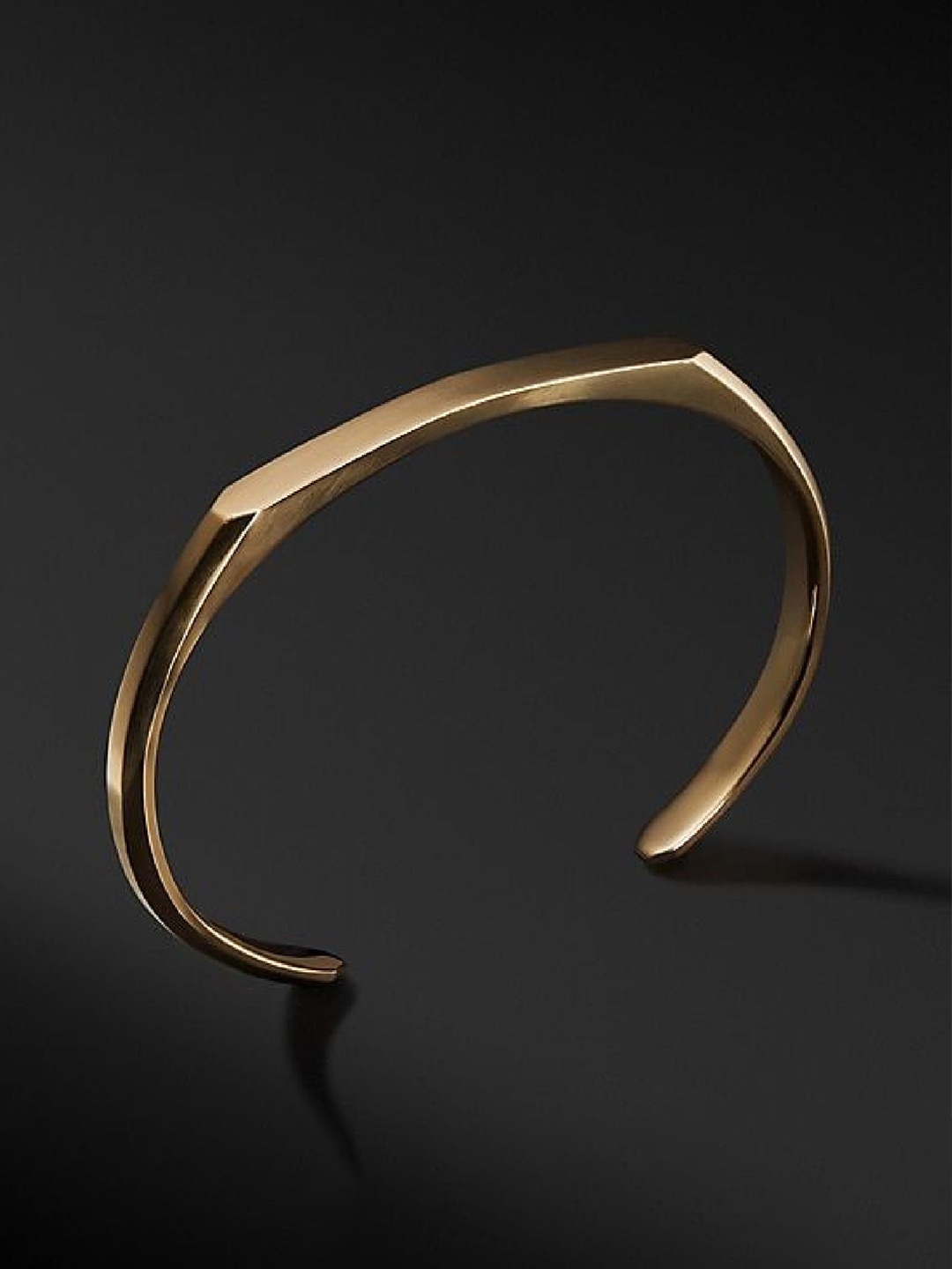 

RUHI COLLECTION Men Stainless Steel Cuff Bracelet, Gold