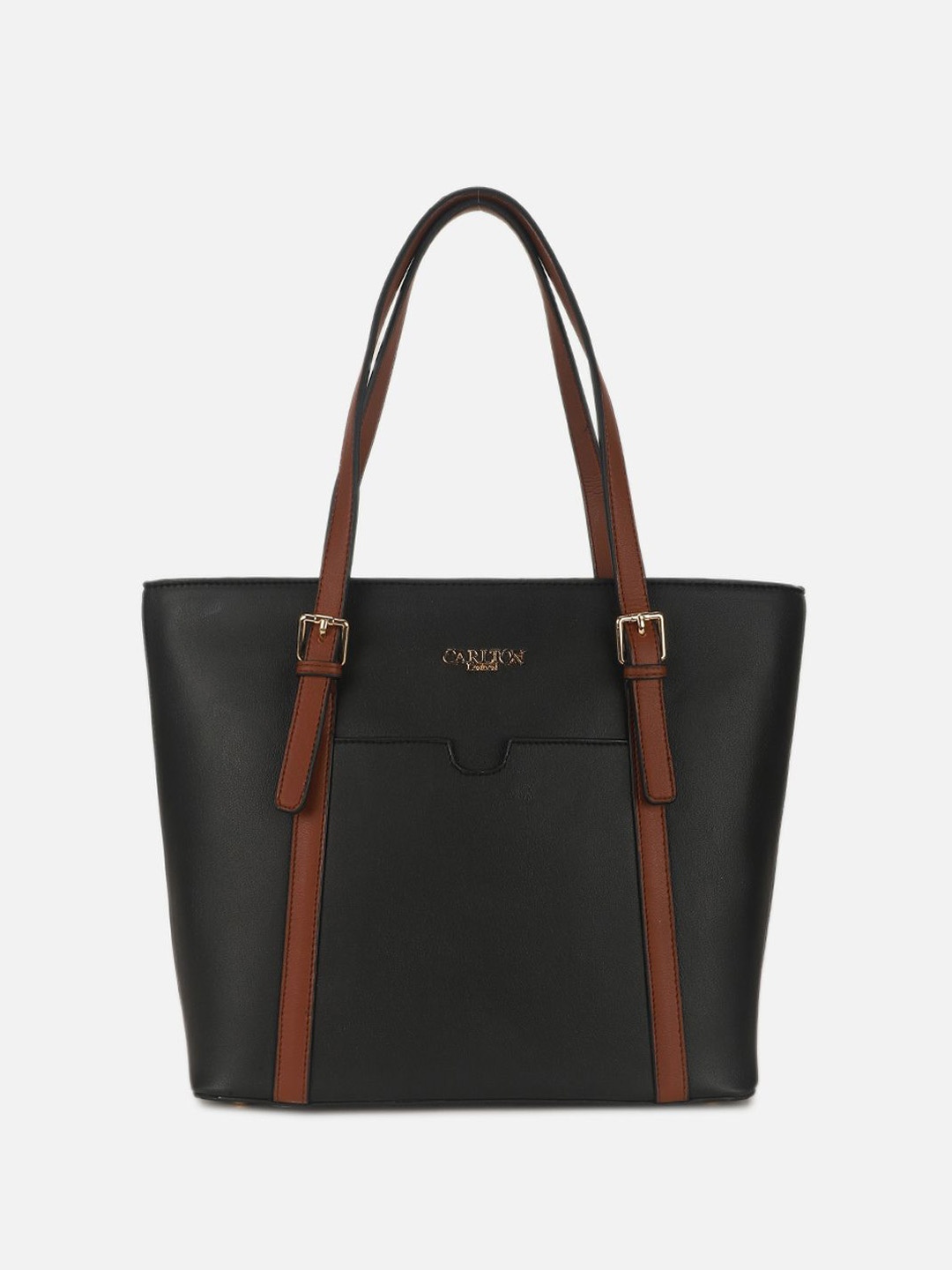 

Carlton London Women Solid Shopper Shoulder Bag, Black