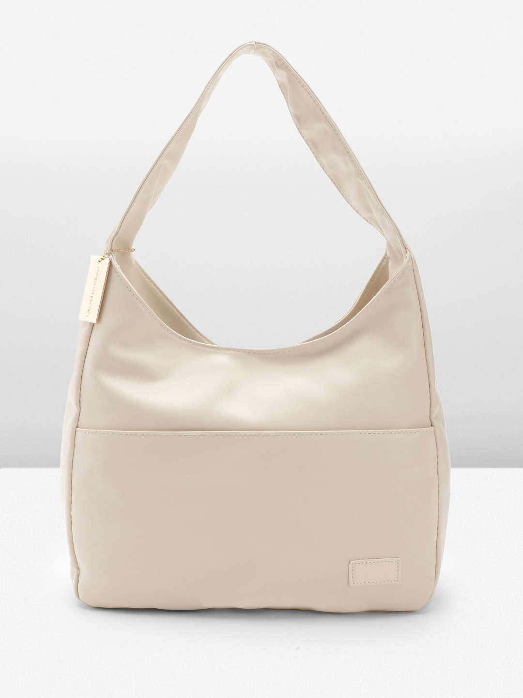 

French Connection Structured Shoulder Bag, Off white