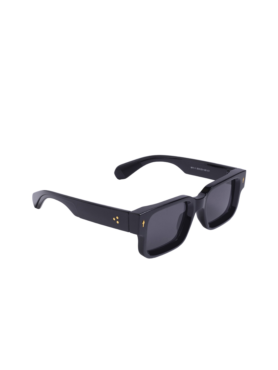 

DIMEH Unisex Square Sunglasses with UV Protected Lens SG-214-Black