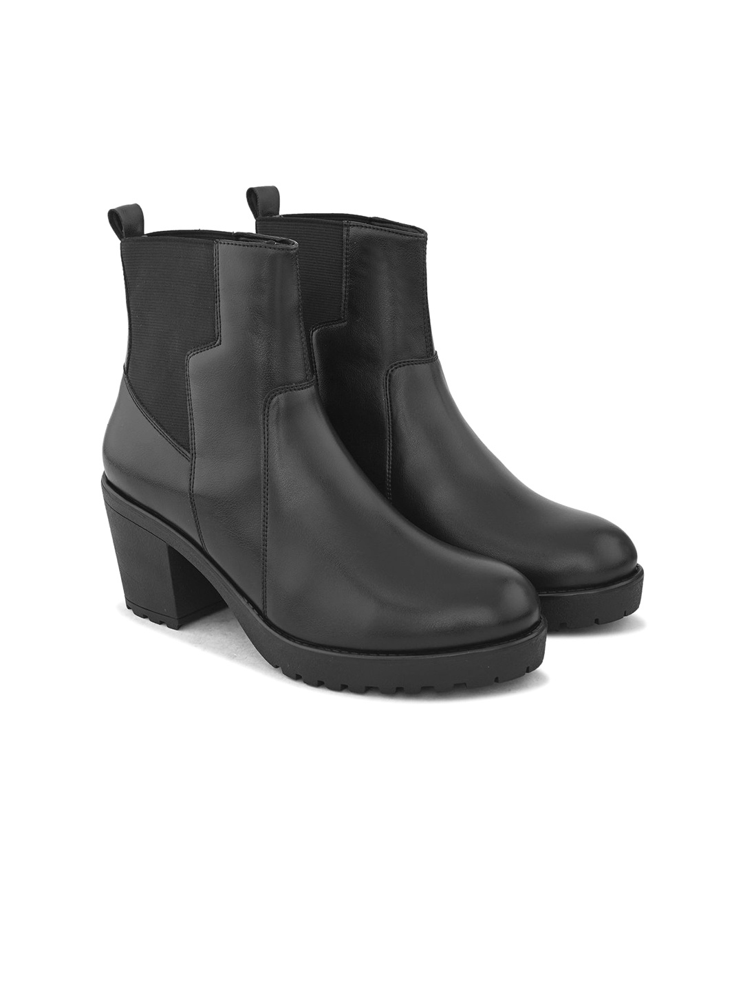 

Roadster Women Block-Heeled Boots, Black