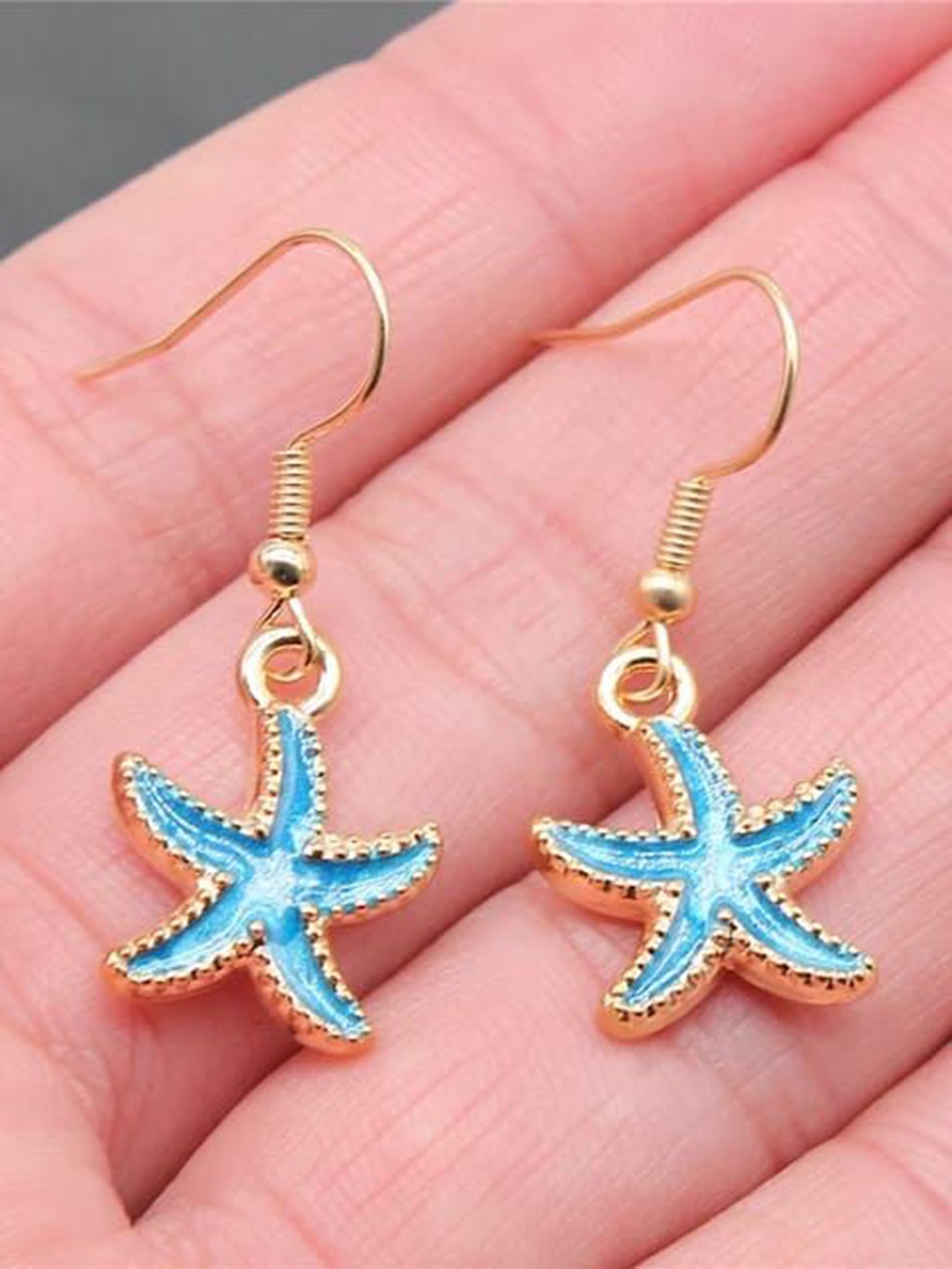 

YU FASHIONS Geometric Drop Earrings, Teal