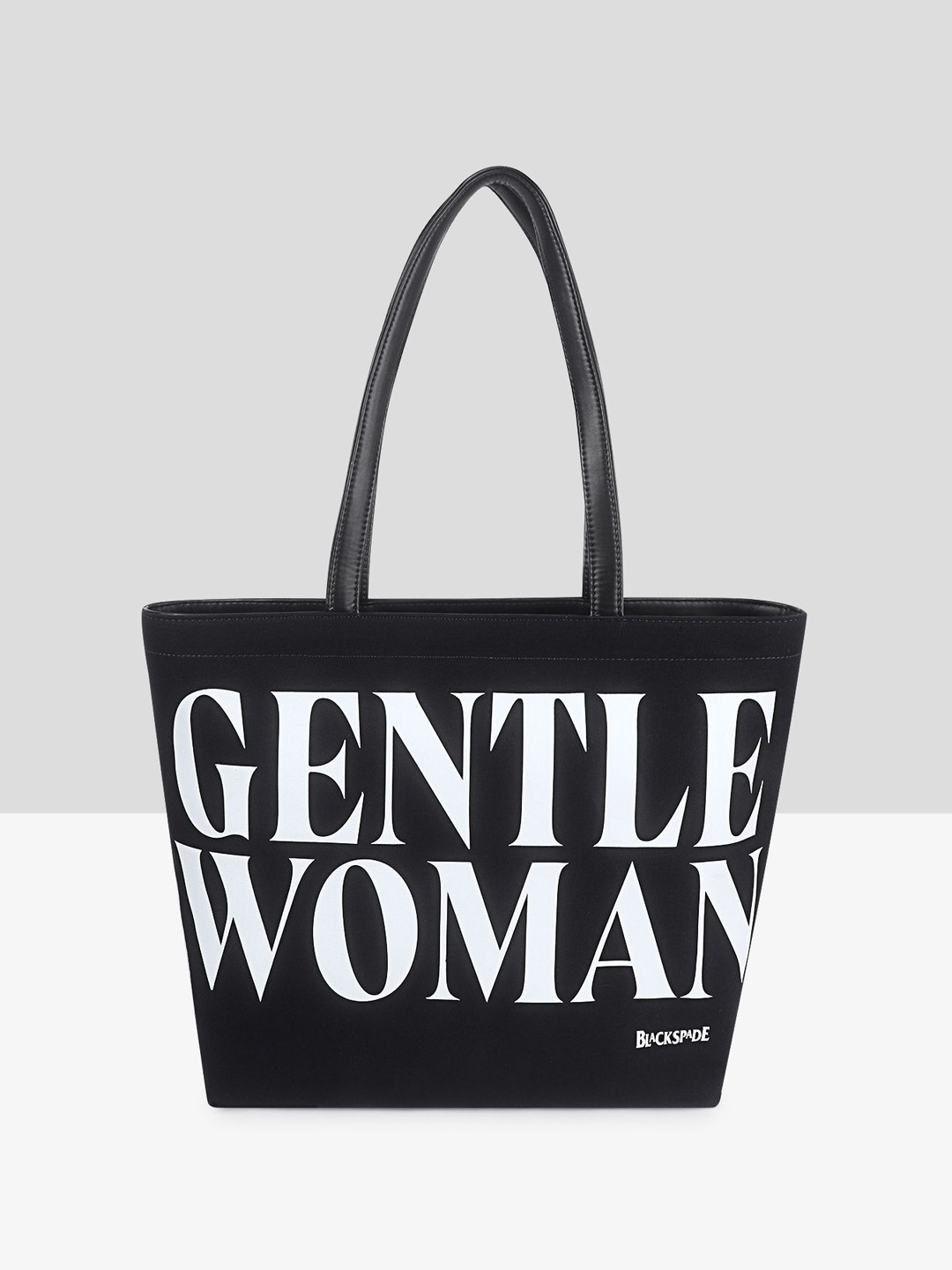 

Black Spade Women Typography Printed Shopper Shoulder Bag