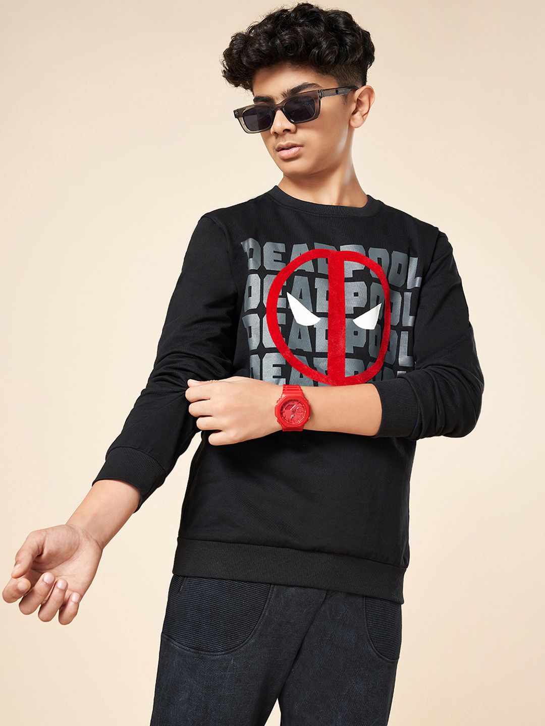 

Coolsters by Pantaloons Boys Long Sleeves Typography Printed Sweatshirt, Black