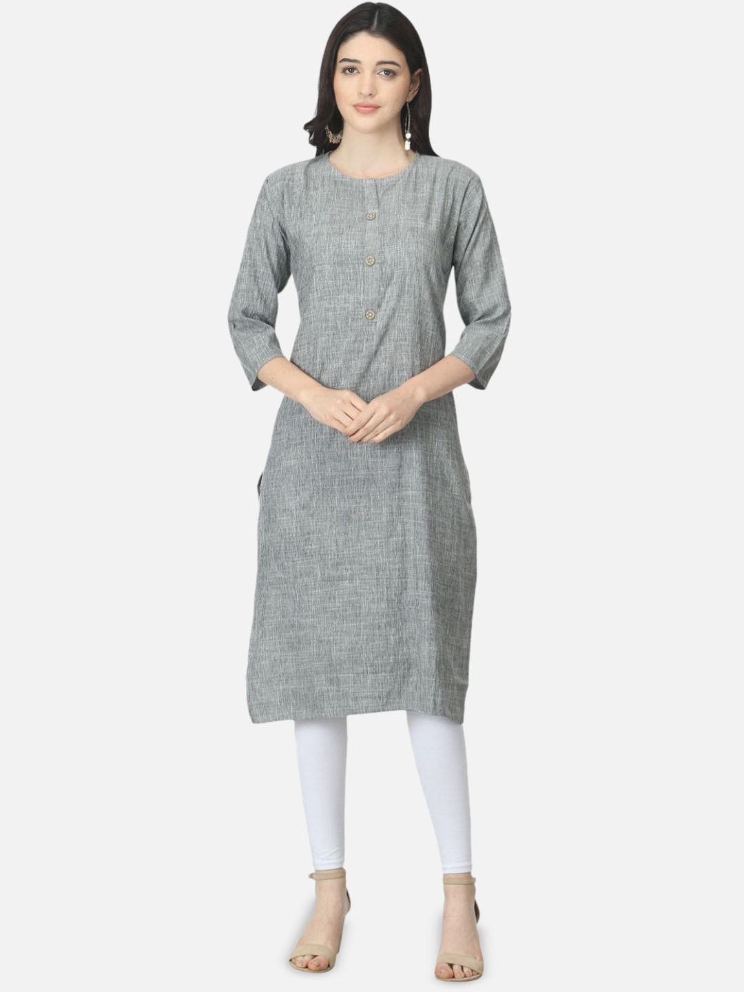 

Biyu Women Kurta, Grey