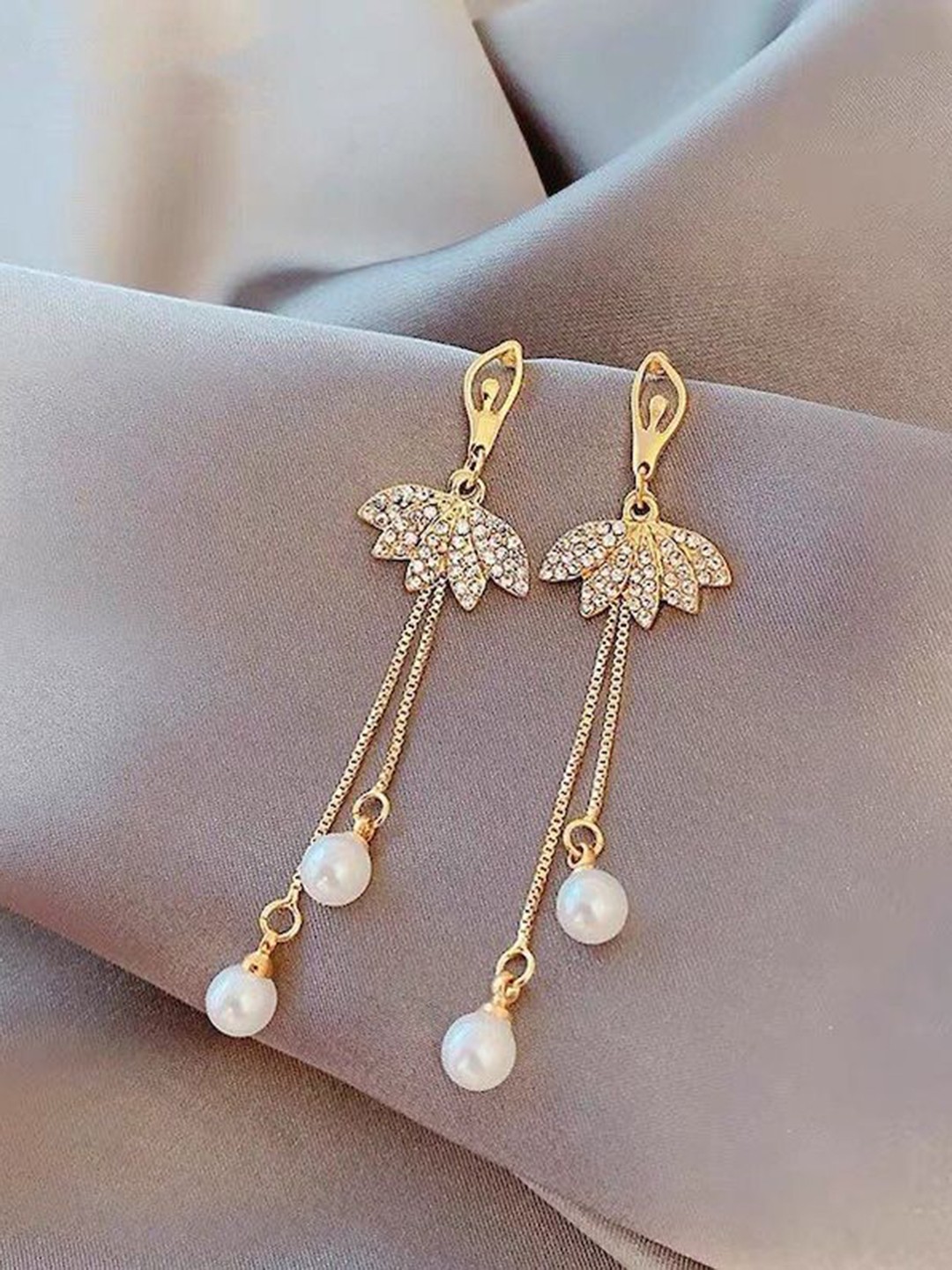 

YU FASHIONS Geometric Drop Earrings, Gold