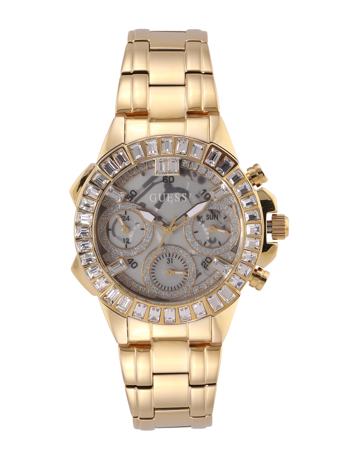 

GUESS Women Analogue Multi Functional Watch - GW0366L2, Transparent