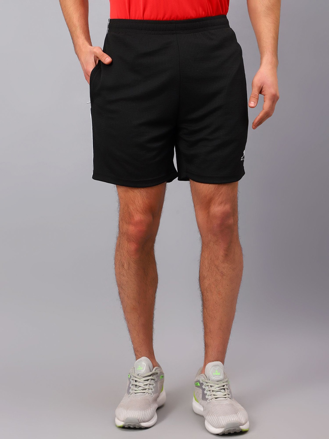 

Shiv Naresh Men Outdoor Sports Shorts with Antimicrobial Technology, Black