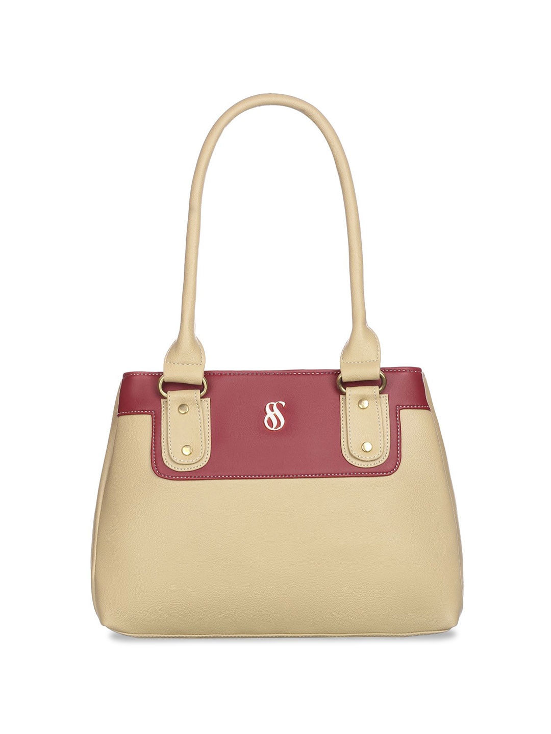 

Fostelo Women Colourblocked Structured Shoulder Bag, Beige