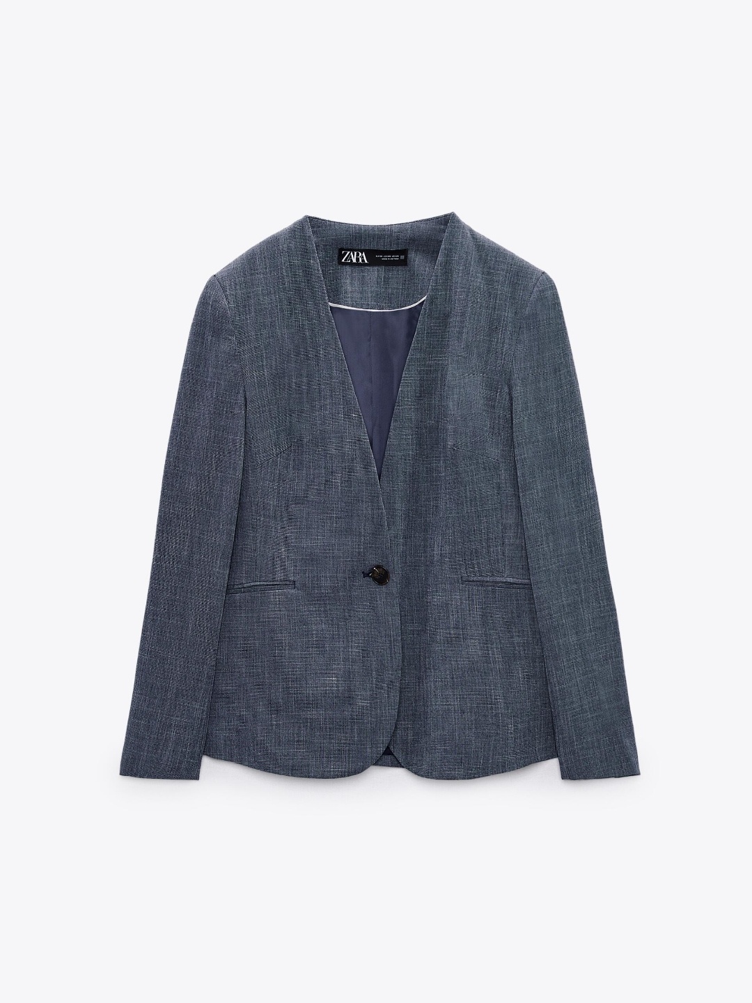 

ZARA Women Navy Blue Blazers