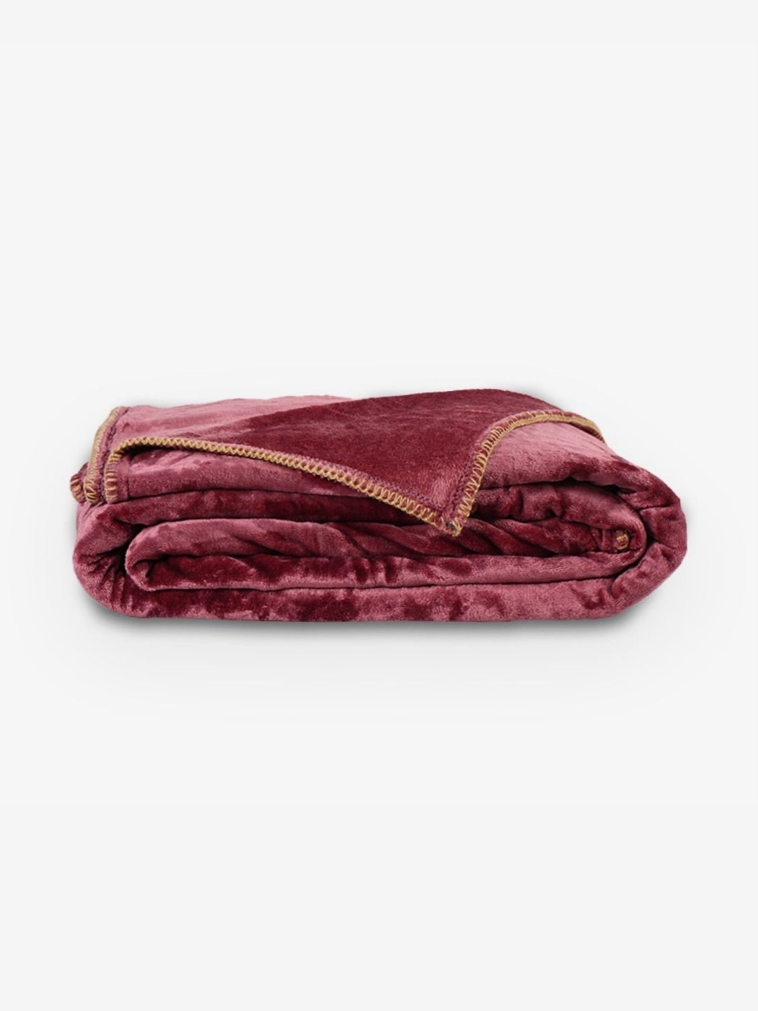 

Zarf Burgundy 300 GSM AC Room Double Bed Blanket With 2 Cushion Covers