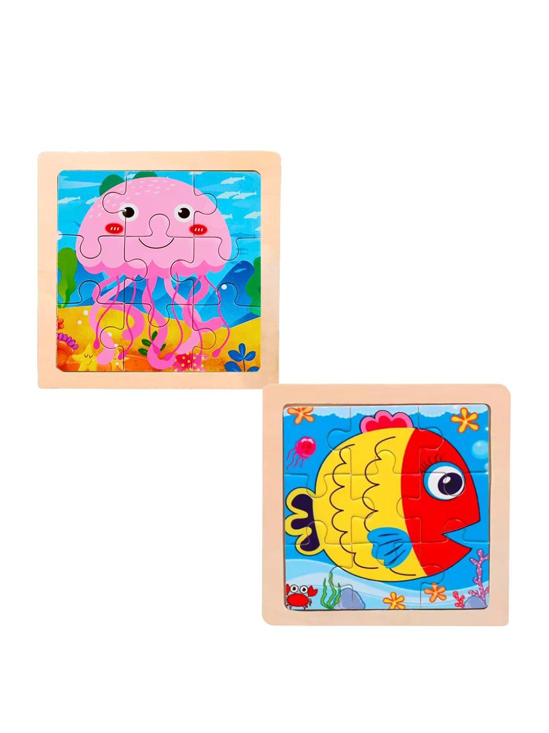 

BAESD 2 Pcs Wooden Block Puzzle, Multi