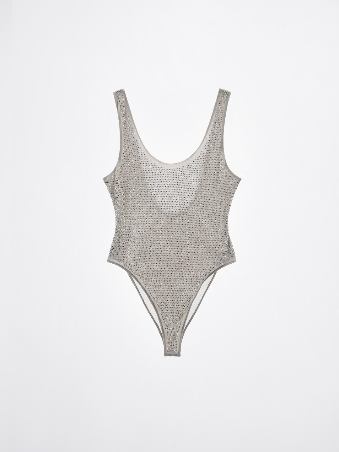 

ZARA Women Grey Bodysuit