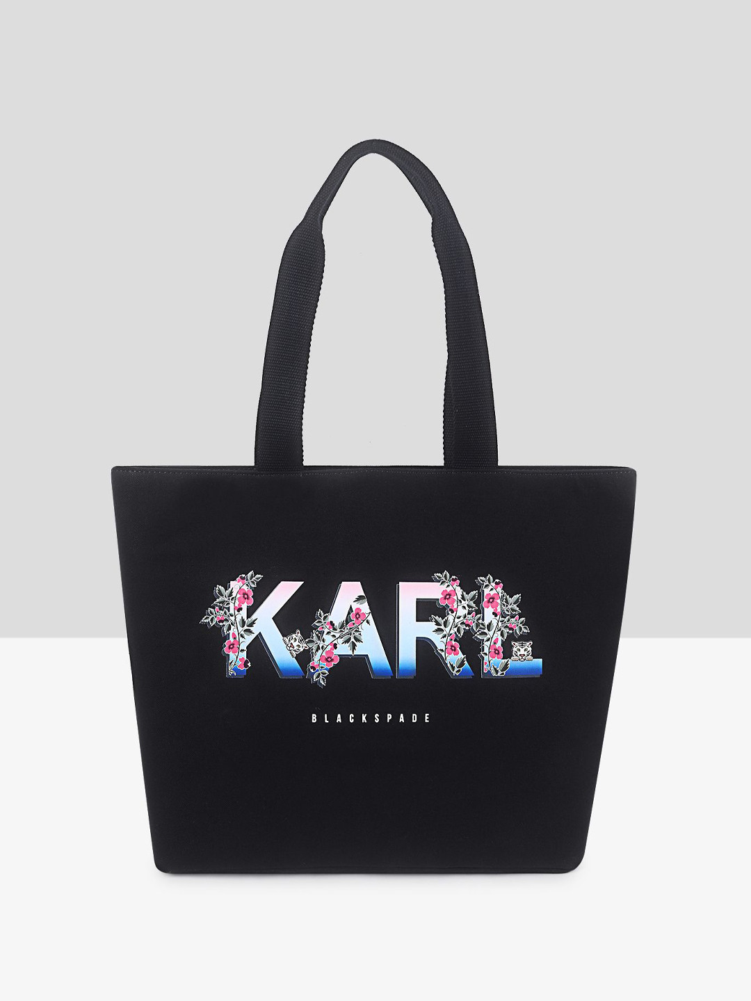 

Black Spade Women Floral Printed Shopper Tote Bag