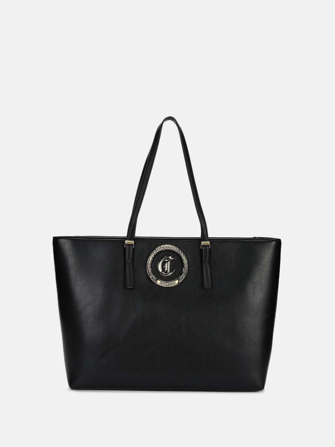 

Just Cavalli Women Solid Shopper Shoulder Bag, Black