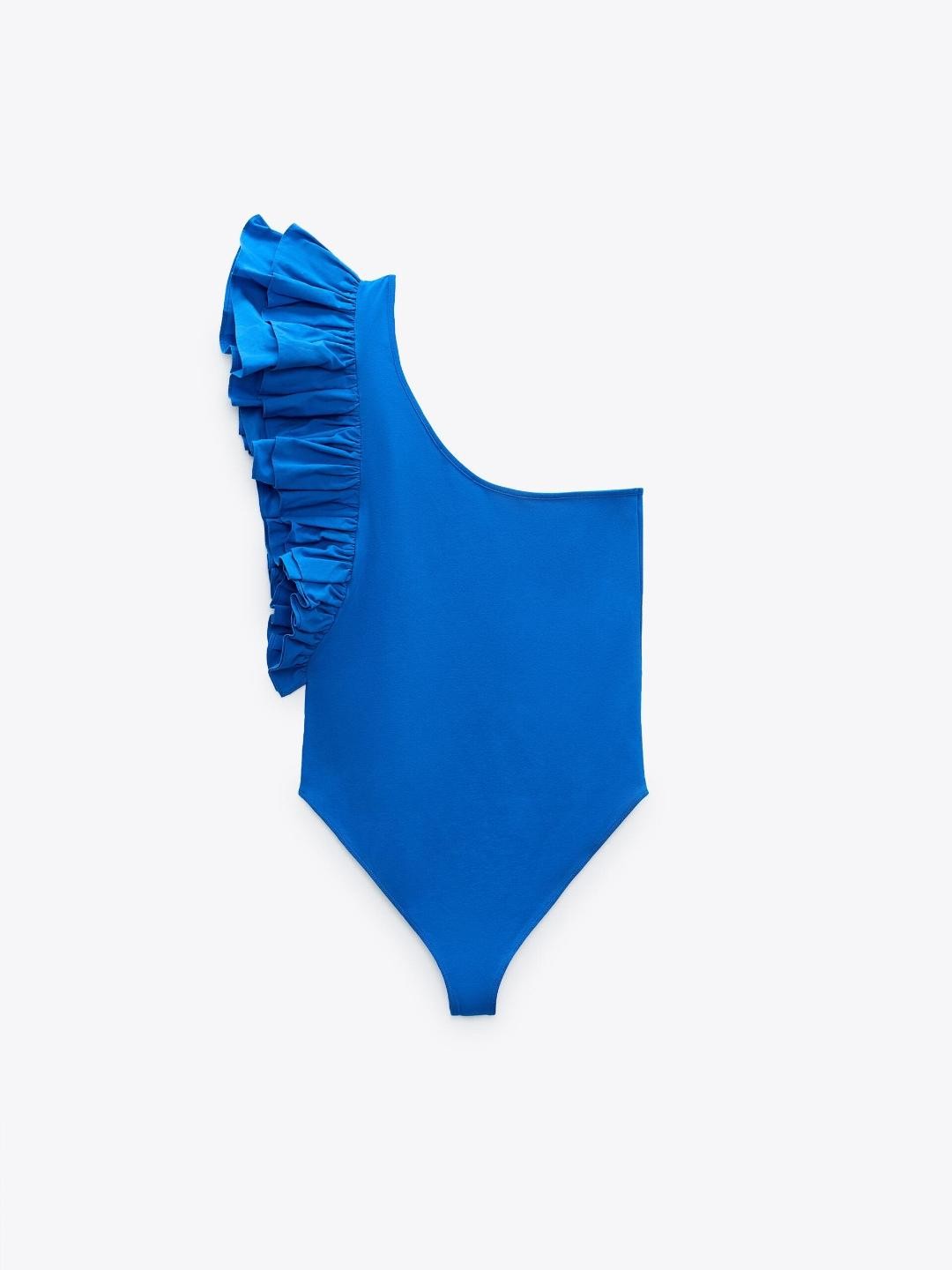 

ZARA Women Blue Bodysuit