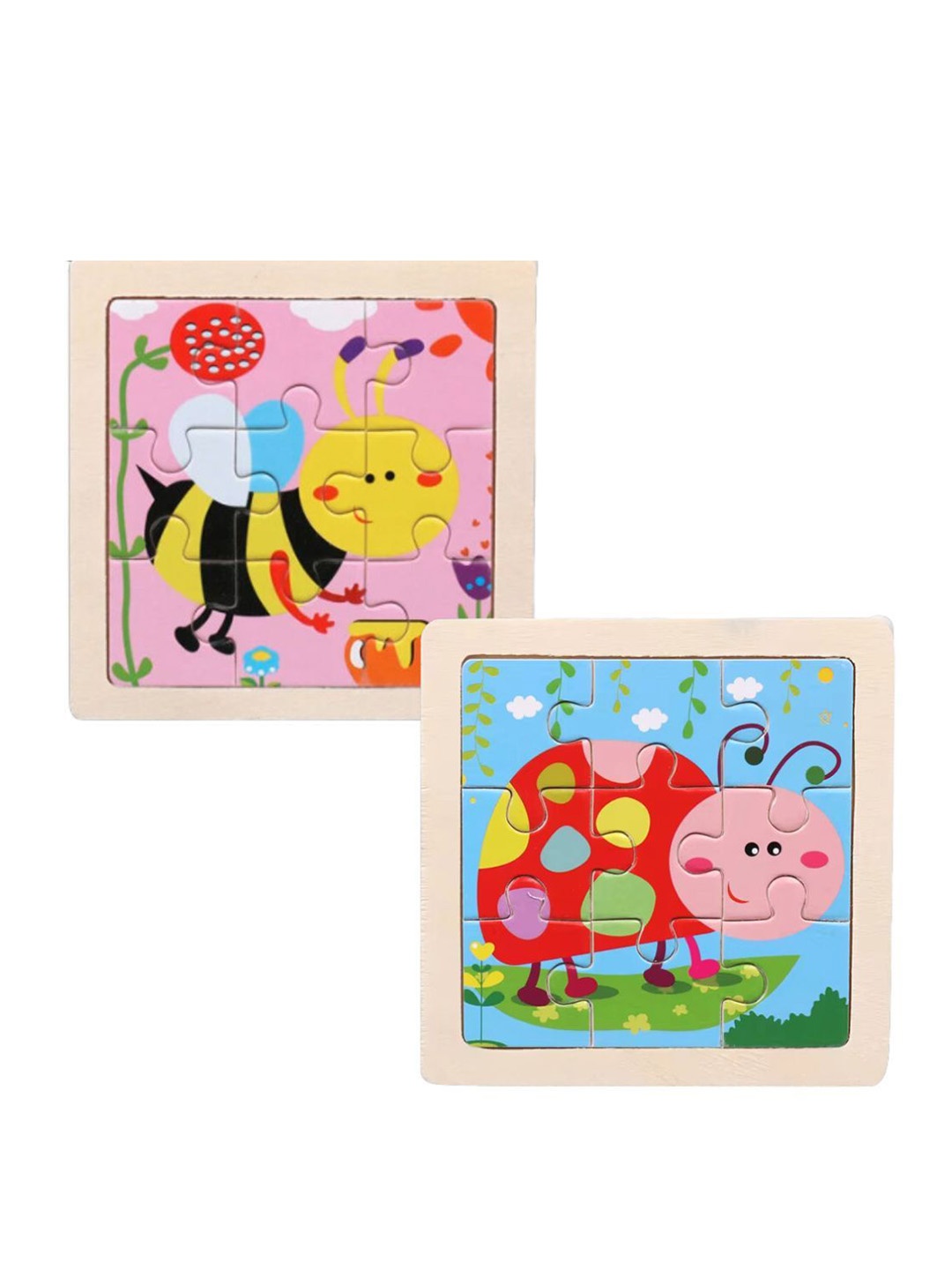 

BAESD Set of 2 BPA Free Puzzles Toy Learning and Development Toys, Green