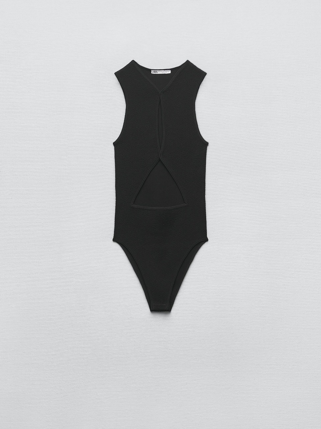 

ZARA Women Black Bodysuit