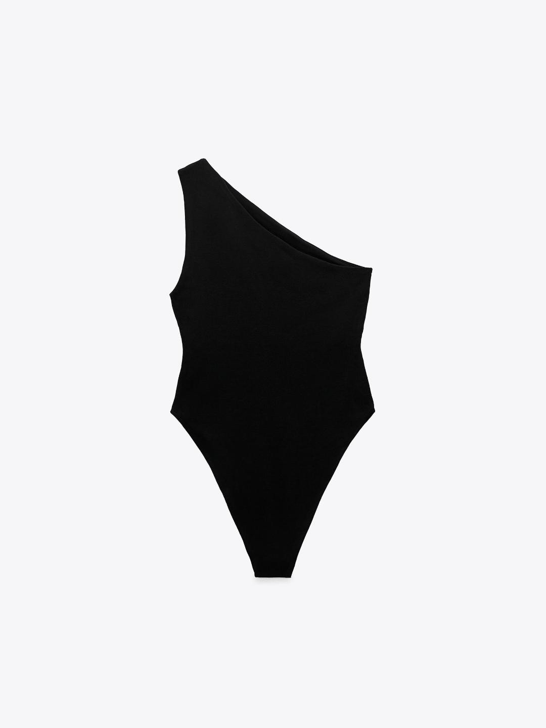 

ZARA Women Black Bodysuit