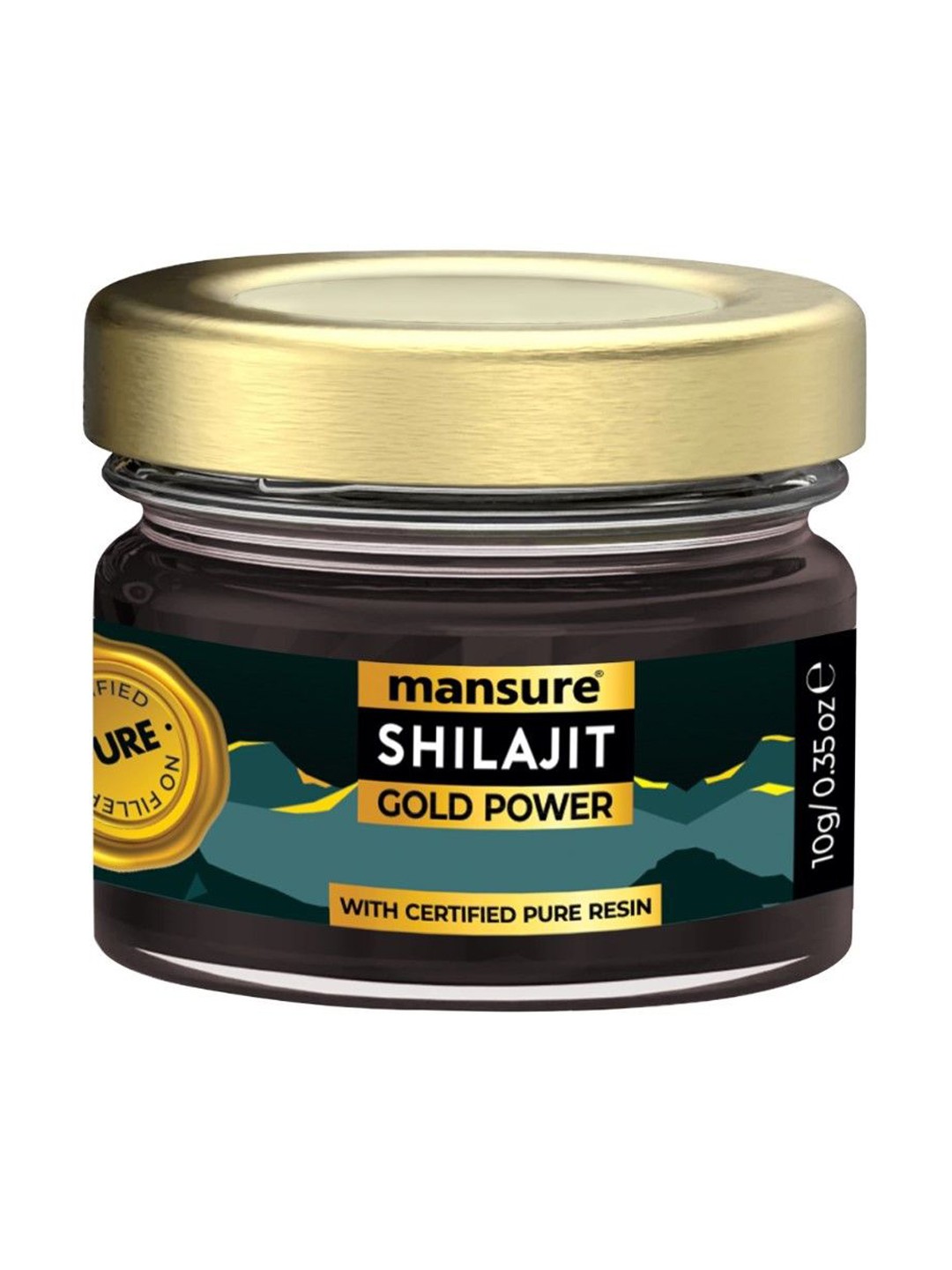 

ManSure Shilajit Gold Power Resin With Swarna Bhasma - 10 g, Black