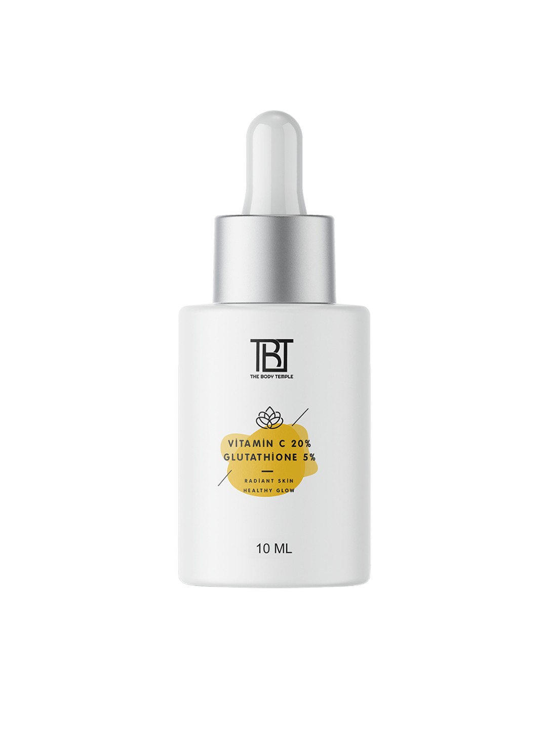 

The Body Temple 20% Vitamin C 5% L-Glutathione 3% Vitamin E Serum- 10 ml, White