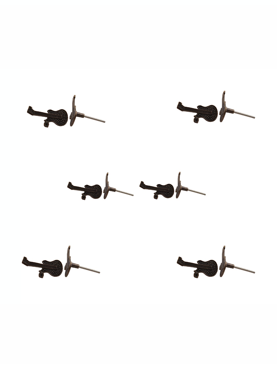 

Indianshelf 6-Pcs Guitar Shape Knob, Bronze