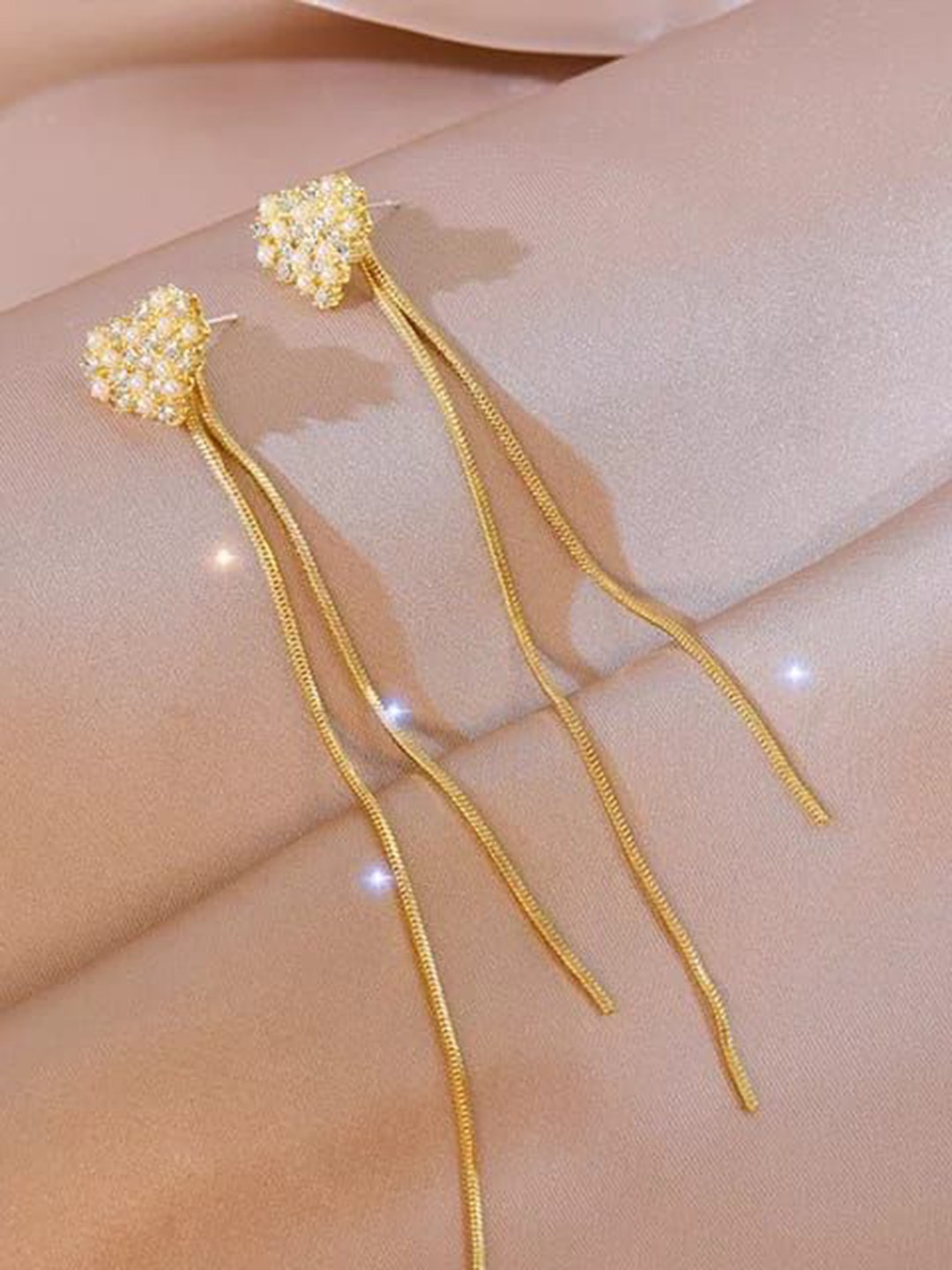 

YU FASHIONS Geometric Drop Earrings, Gold
