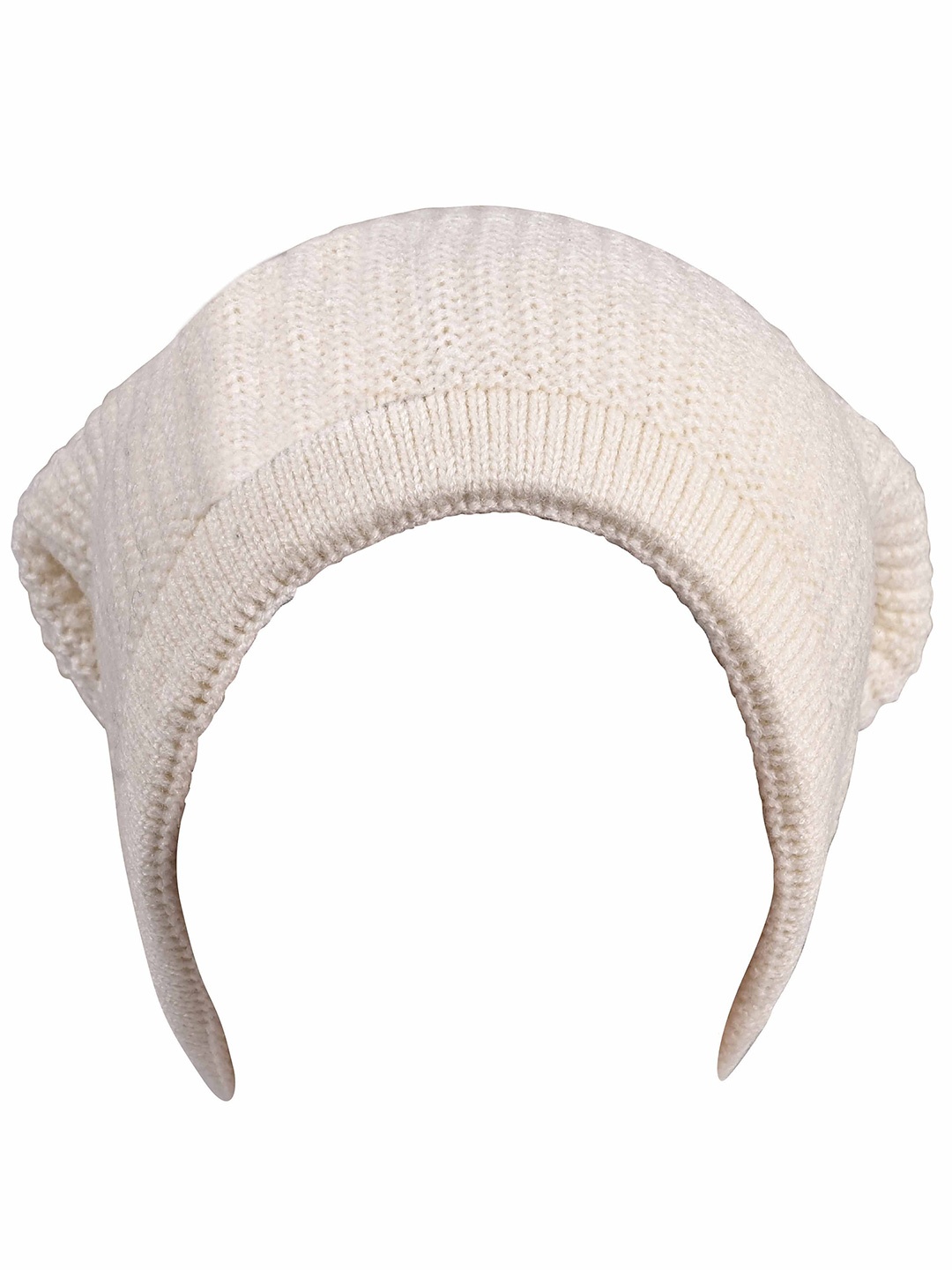 

Calvadoss Women Woollen Beanie, Cream