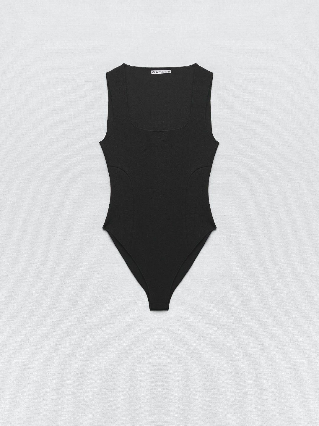 

ZARA Women Black Bodysuit