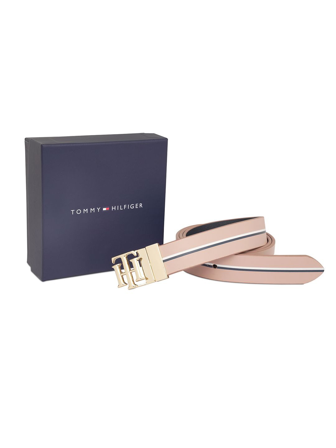 

Tommy Hilfiger Women Leather Reversible Formal Belt, Pink