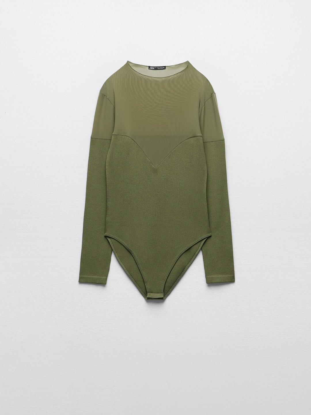 

ZARA Women Khaki Bodysuit