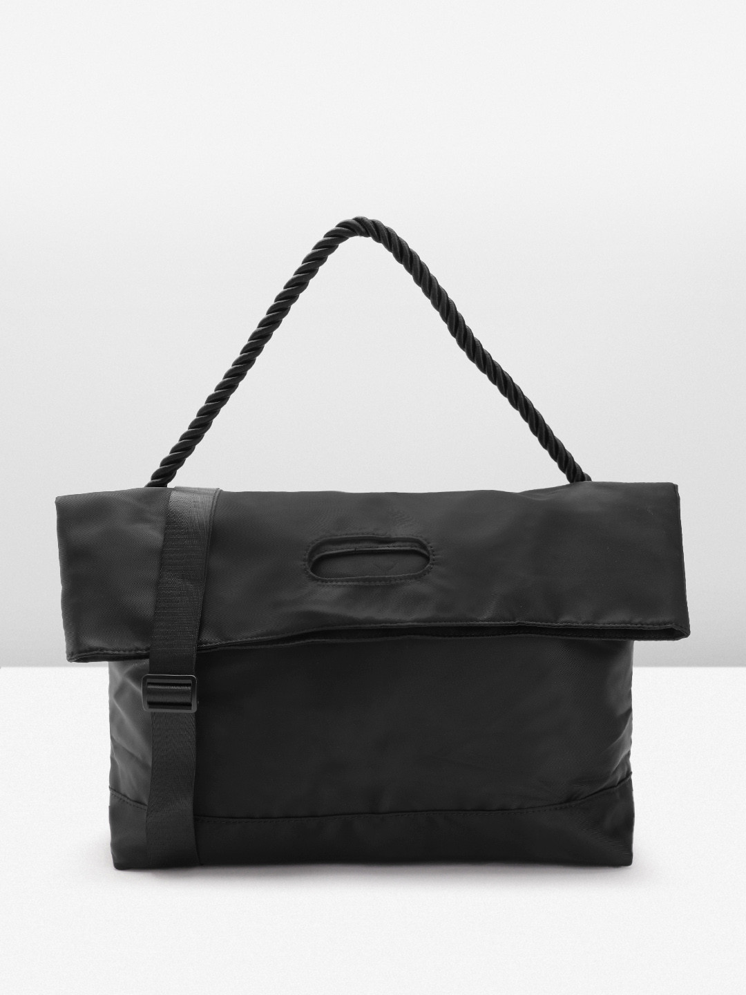 

FCUK Oversized Shopper Handheld Bag, Black