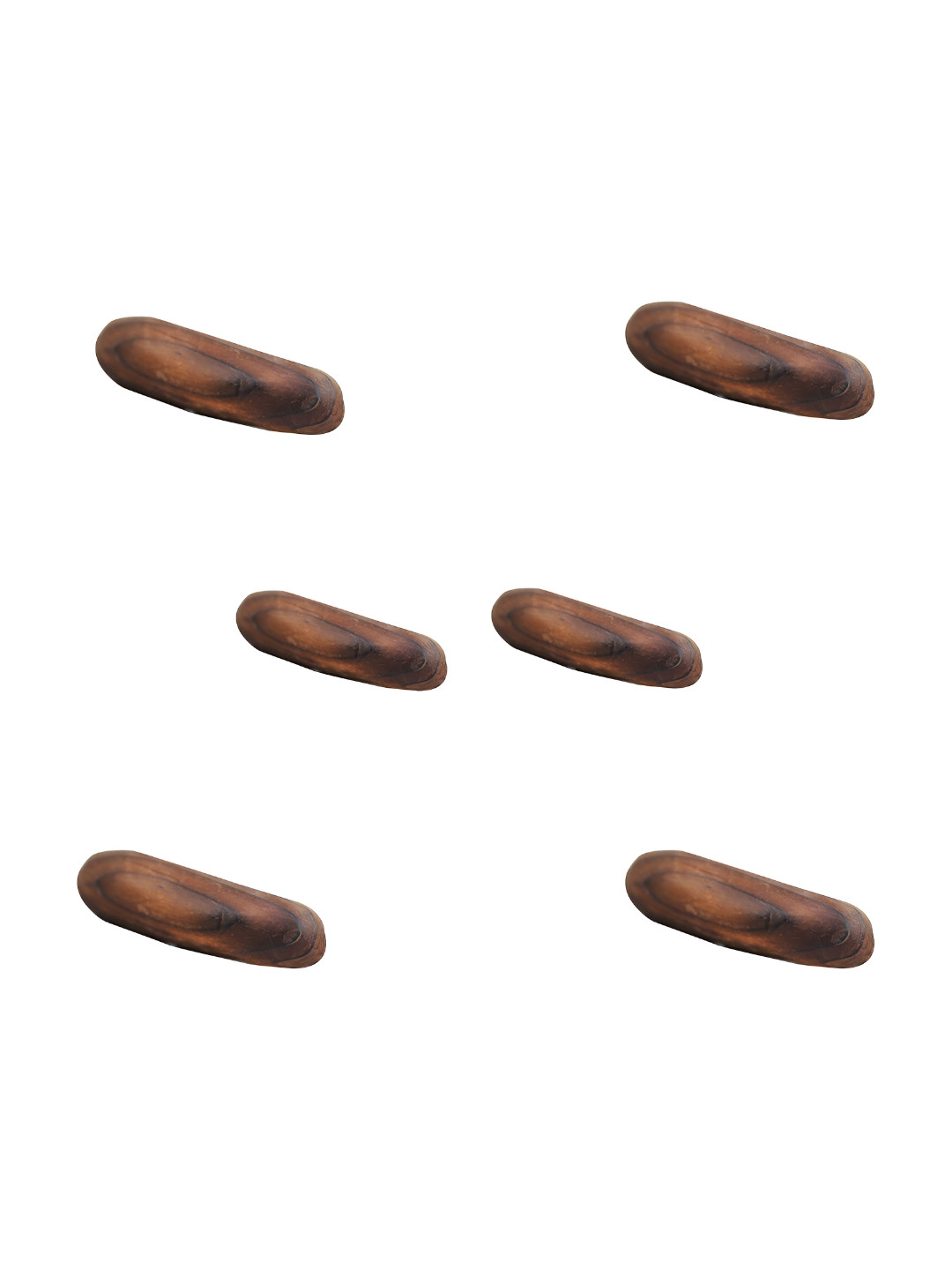 

Indianshelf Brown 6 Pieces Wooden Vintage Knobs