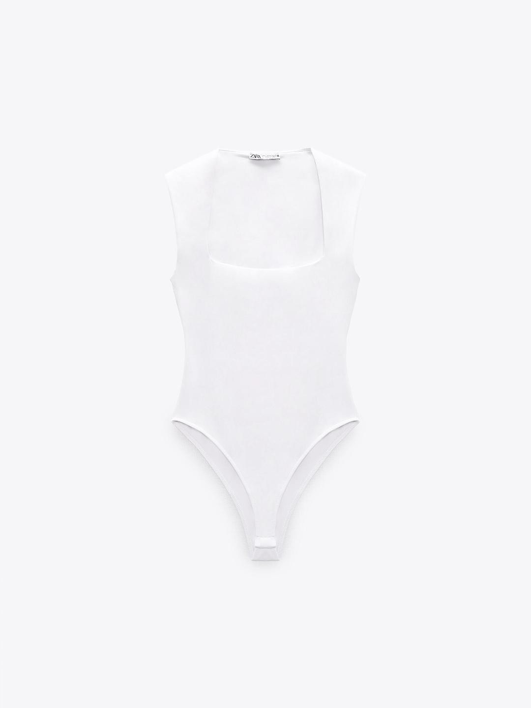 

ZARA Women White Bodysuit