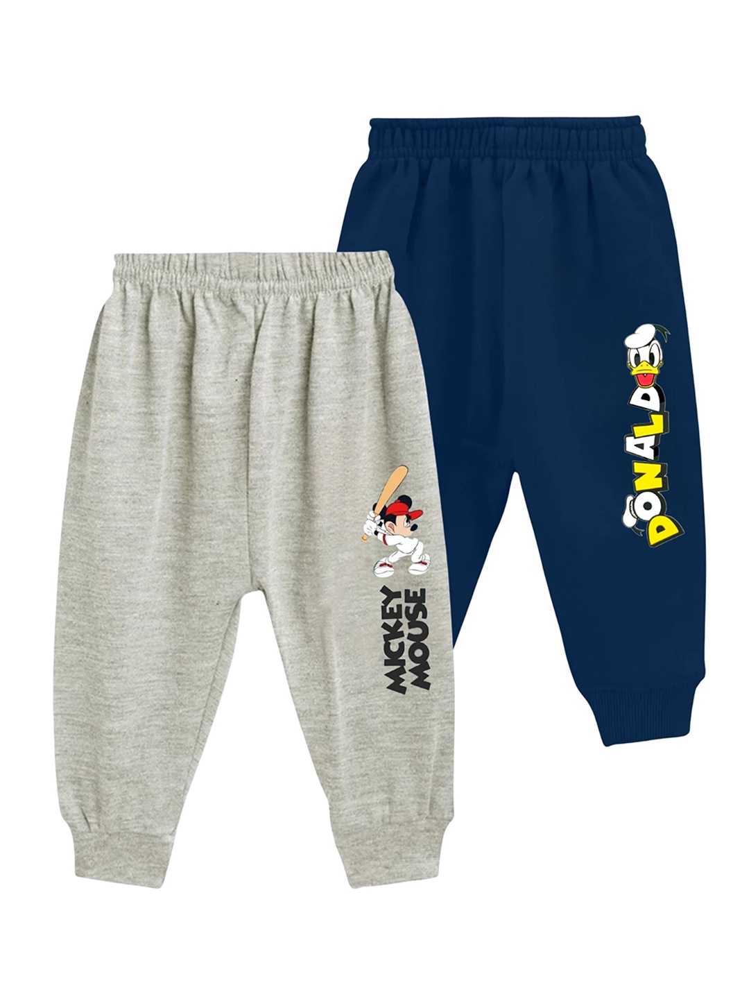 

FRENCH KLEIDER Infant Boys Pack Of 2 Cotton Mid Rise Joggers, Blue