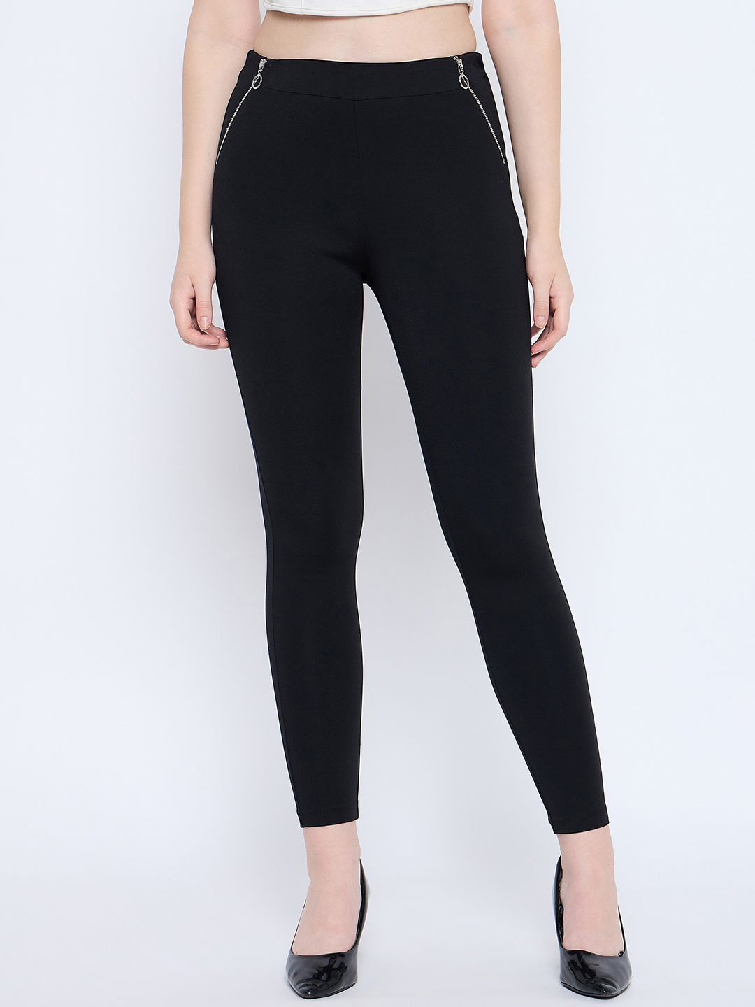 

Madame Women Slim Fit Woven, Black