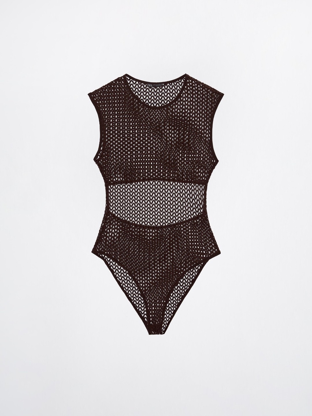 

ZARA Women Brown Bodysuit