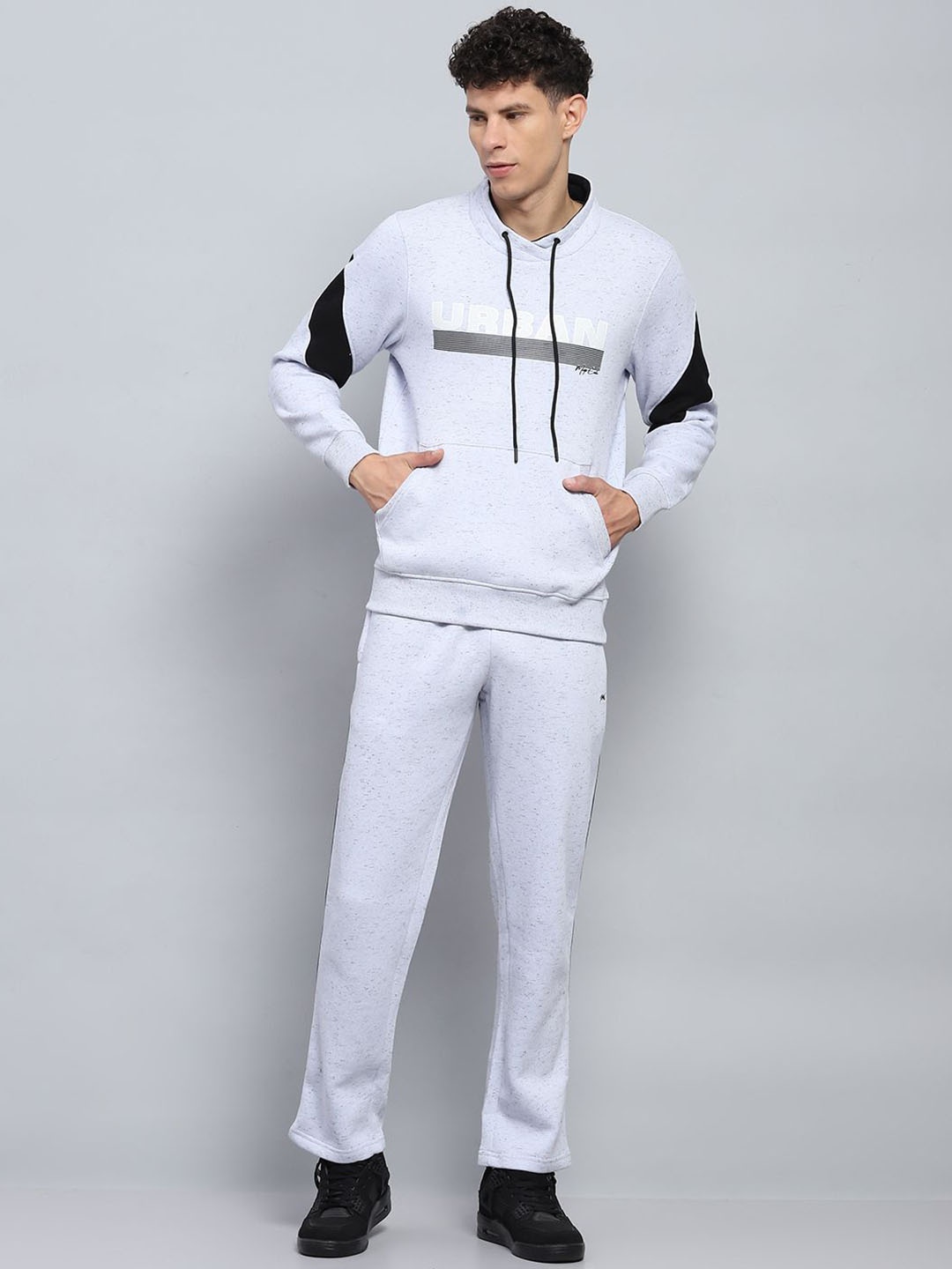 

Monte Carlo Men Mid-Rise Round Neck Full Sleeve Tracksuits, Grey