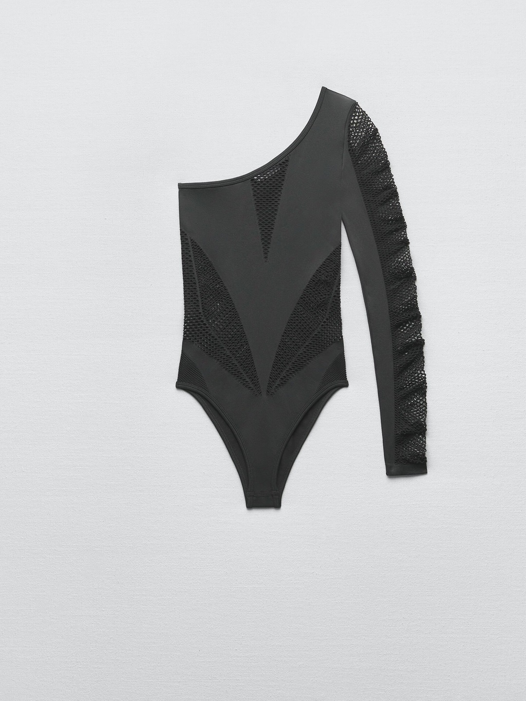 

ZARA Women Grey Bodysuit