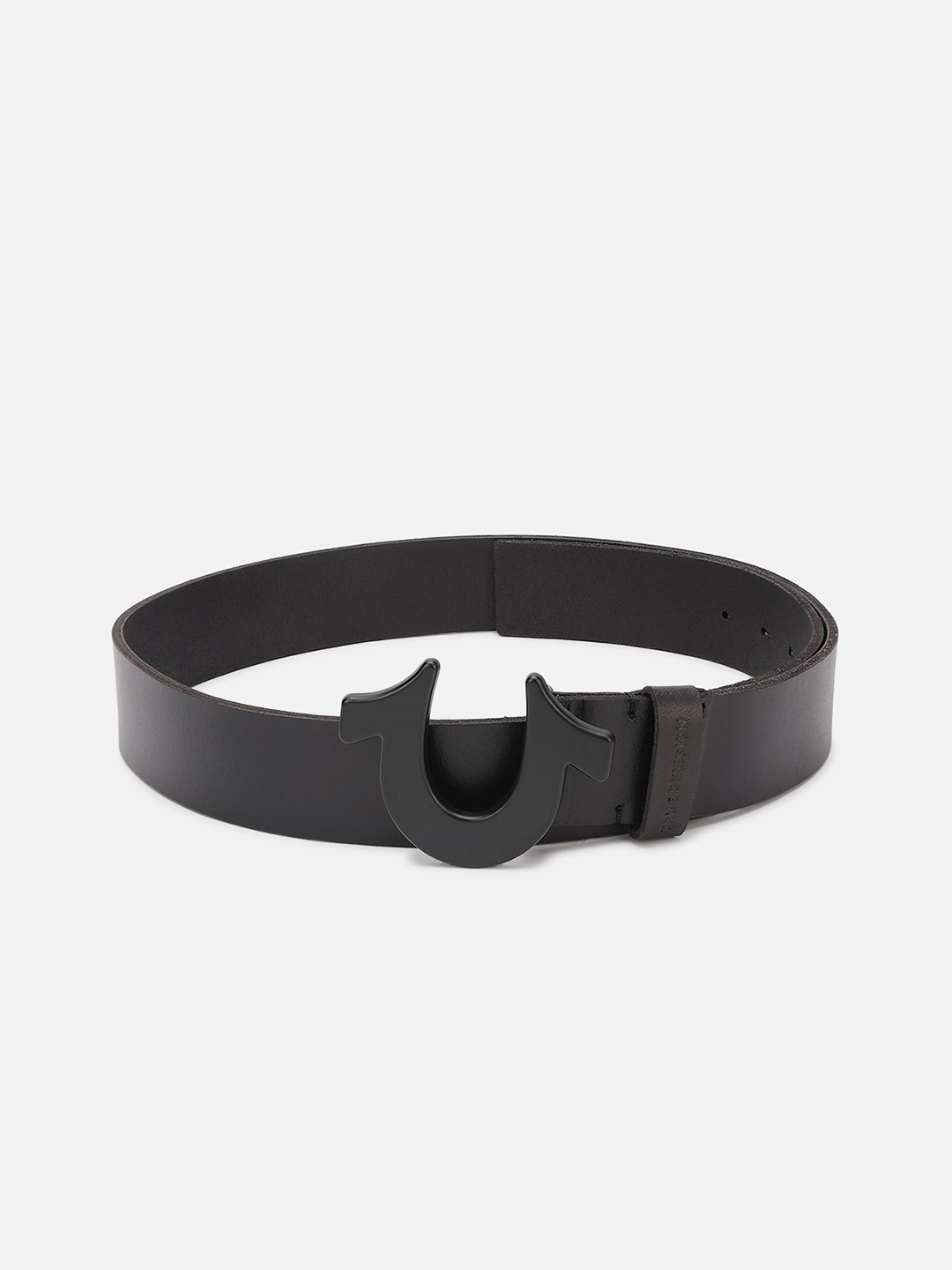 

True Religion Men Leather Belt, Black