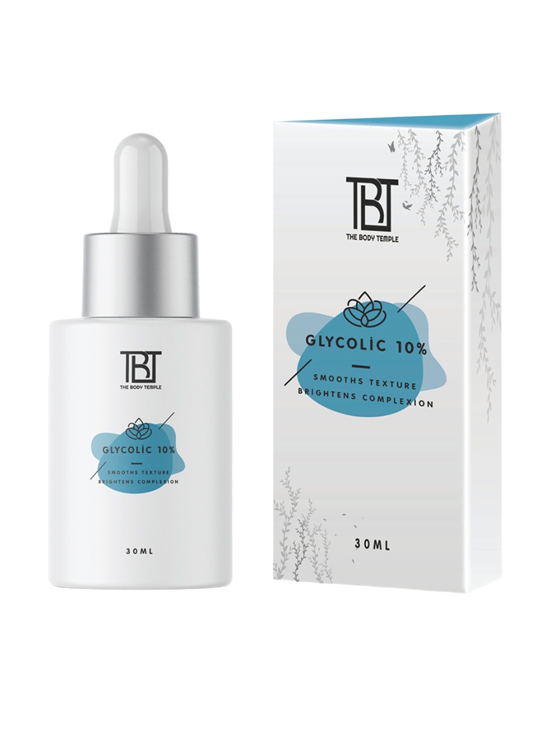 

The Body Temple 10% Glycolic Acid Serum Targets Pigmentation & Dark Spots - 30 ml, White
