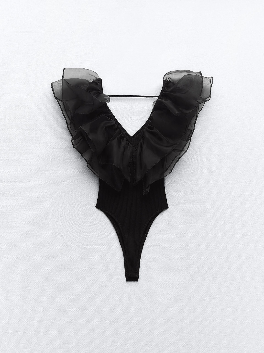 

ZARA Women Black Bodysuit