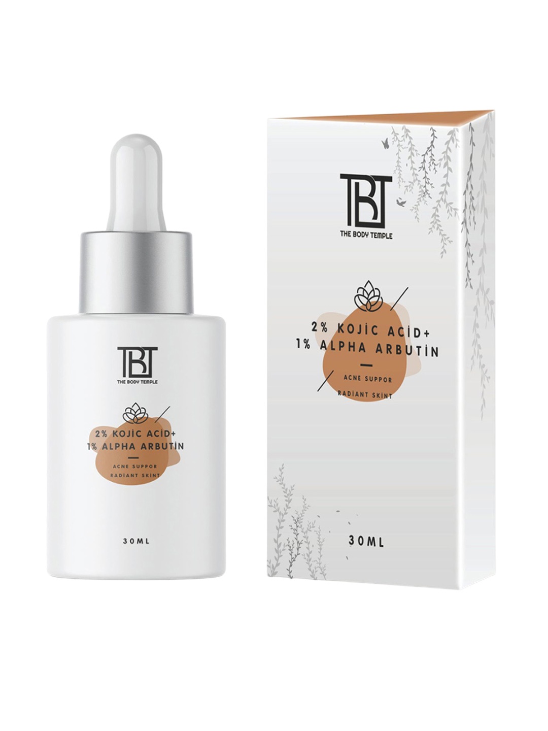 

The Body Temple Anti-Pigmentation Dark Spots Removal 2% Kojic Acid Face Serum- 30 ml, White