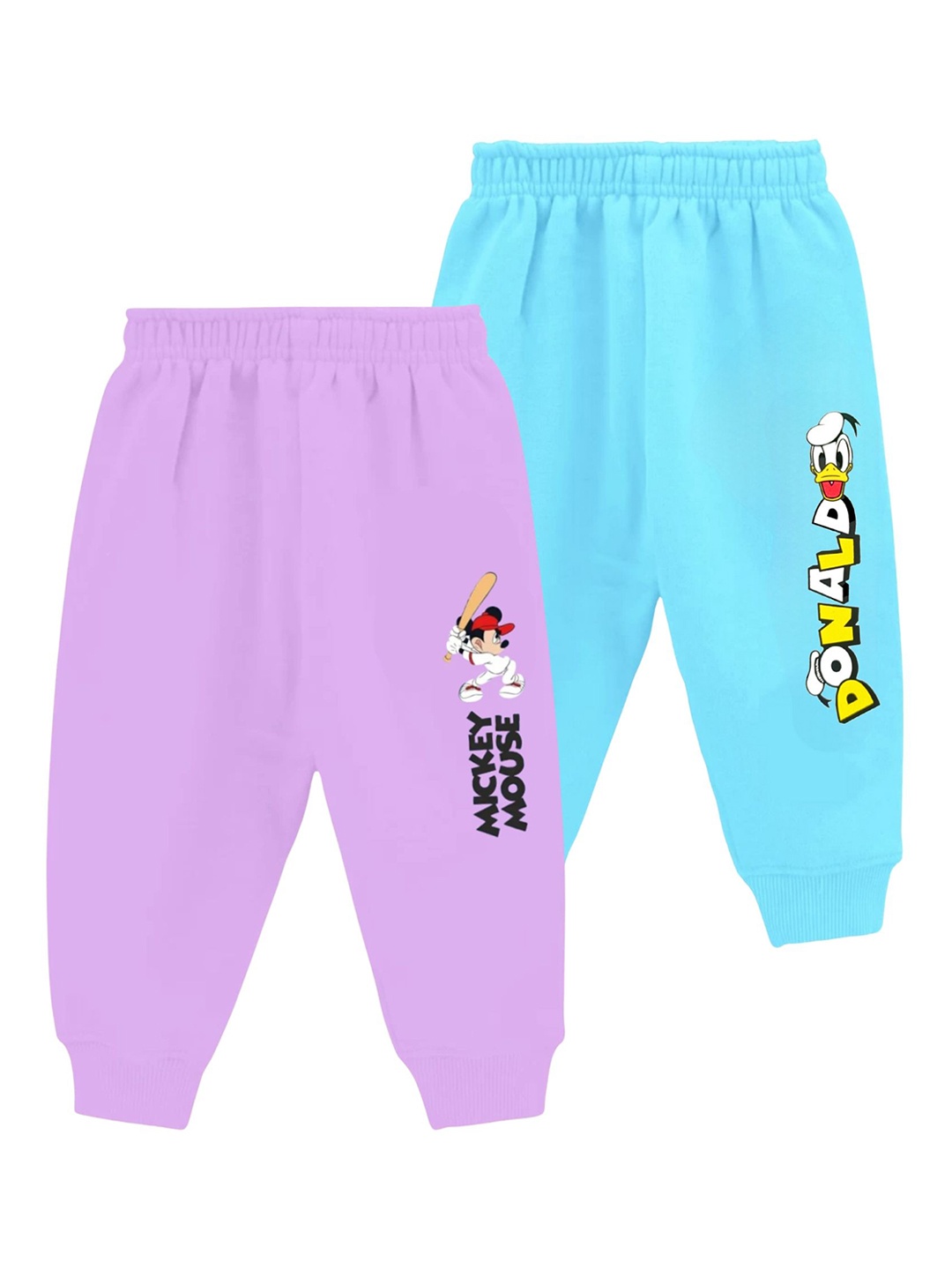 

FRENCH KLEIDER Infant Boys Pack Of 2 Cotton Printed Joggers, Lavender